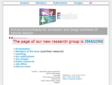 Tablet Screenshot of evasion.inrialpes.fr