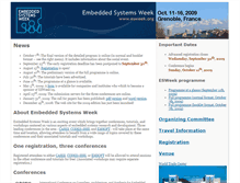 Tablet Screenshot of esweek09.inrialpes.fr