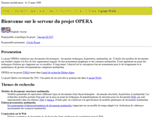 Tablet Screenshot of opera.inrialpes.fr
